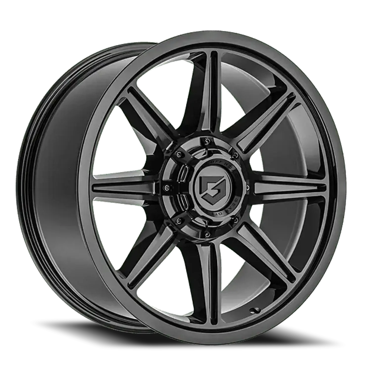 GEAR OFF ROAD 773B 17X9 GLOSS BLACK/MILLED ACCENTS